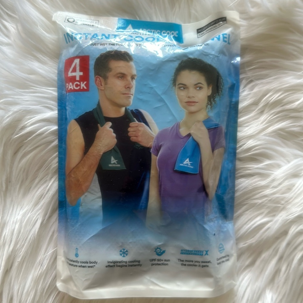 Arctic Cool Instant Cooling Towel - 4 Pack